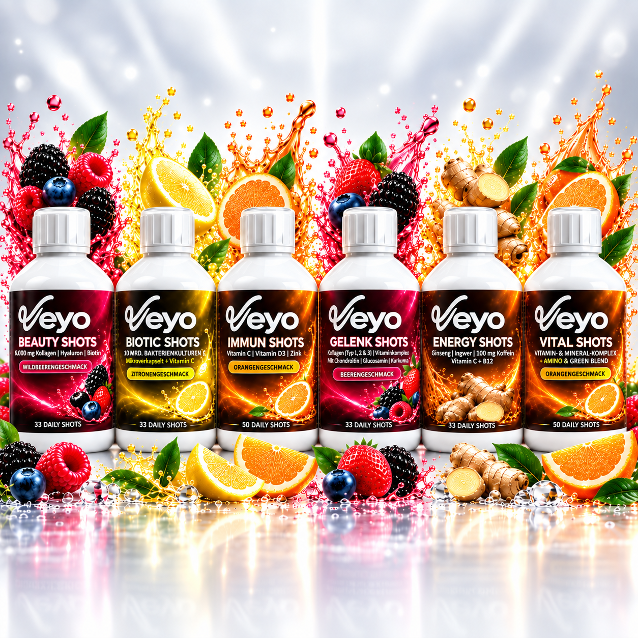 Veyo Liquid Shots – sechs Sorten