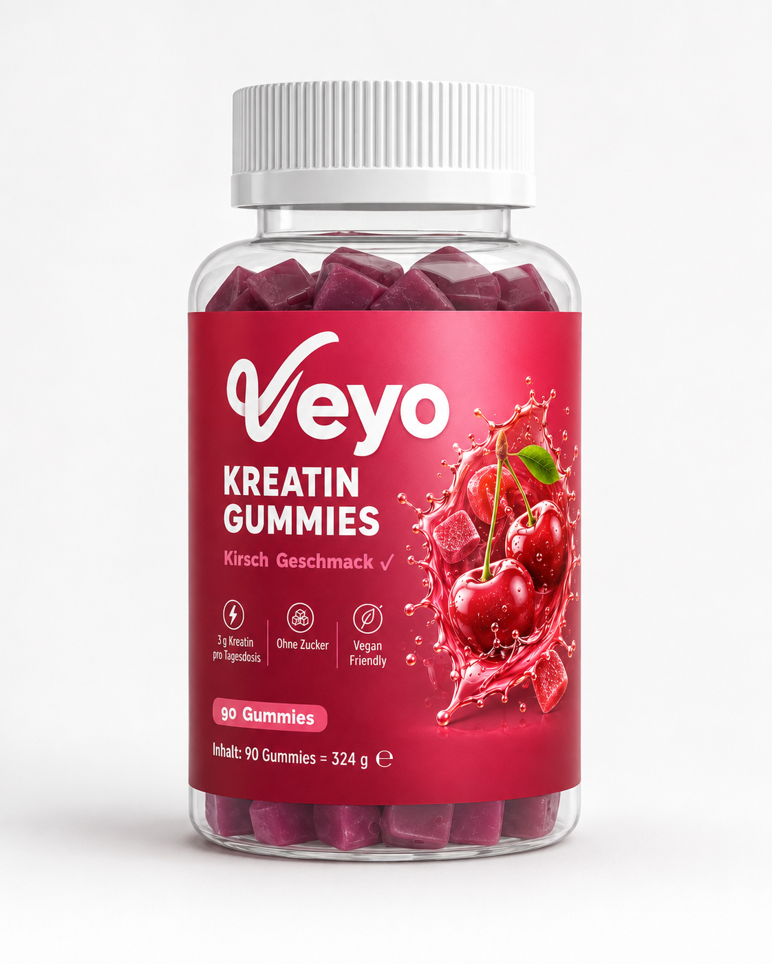 Veyo Shot-Verpackung in Kirsche